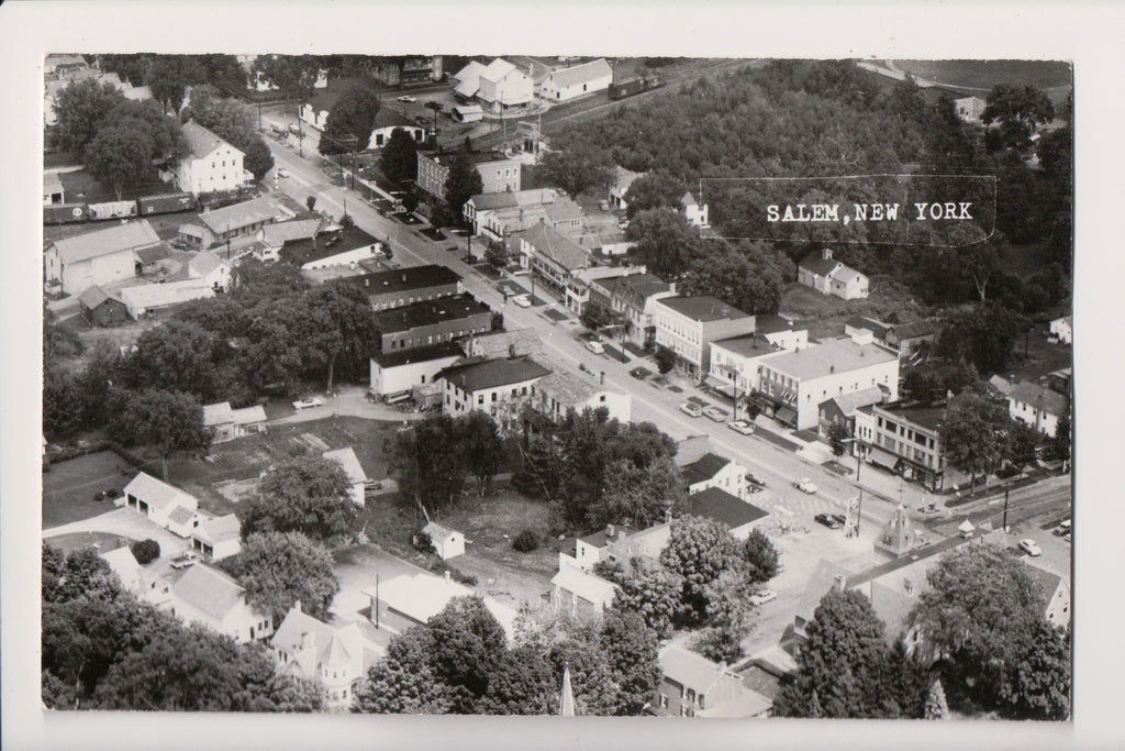 NY, SALEM - Bird Eye View - Aerial Surveys RPPC postcard - 500647