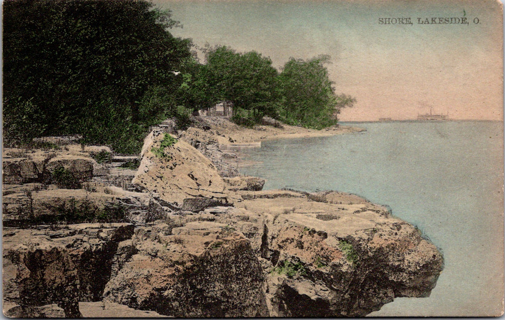 OH, Lakeside - shoreline - C S Gould pub - 1911 postcard - 500668