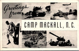 NC, Camp Mackall - Greetings From - Military multi view postcard – A17198