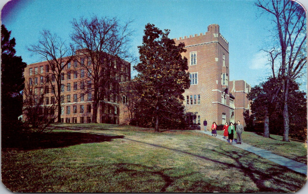 TN, KNOXVILLE - Hoskins Hall, Library - vintage postcard - A19305