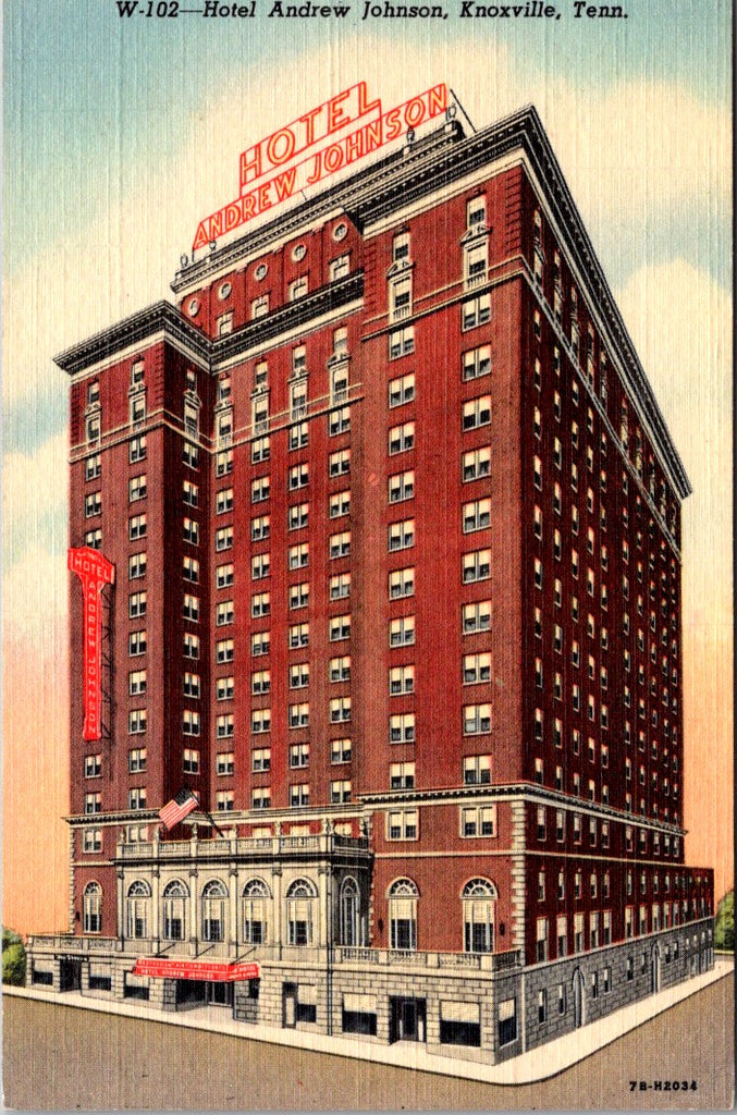 TN, KNOXVILLE - Hotel Andrew Johnson - vintage postcard - A19311