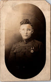 MISC - Military Man in uniform - has a medal on his breast pocket - RPPC -  B172