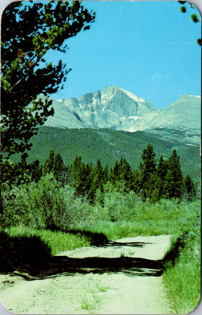 CO, ESTES PARK - Longs Peak - vista showing East Face postcard - C08313