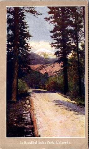 CO, ESTES PARK - view from dirt road postcard - C17961