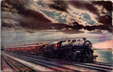 Train postcard - TWENTIETH CENTURY LIMITED - stats on the postcard - CR0714