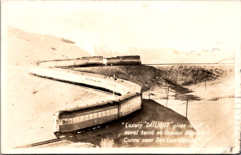 CA, SAN LUIS OBISPO - Luxury Daylight train - 1947 RPPC - D08120