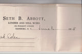 NY,  HAMBURG - Lumber and Mill Work, Seth B Abbott - pricing - D17464