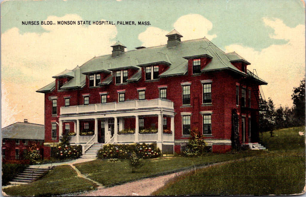 MA, Palmer - Monson State Hospital, Nurses Bldg @1918 (original SOLD) E09045