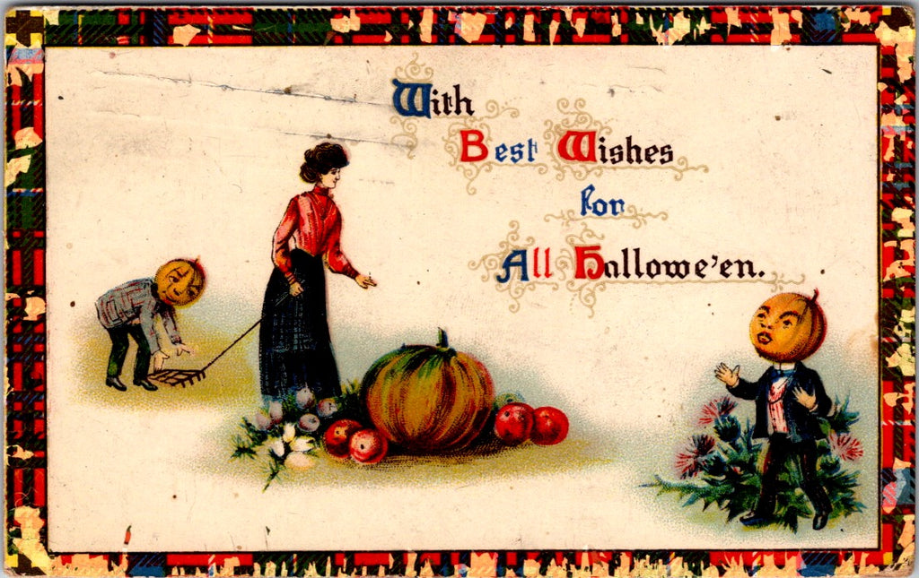 Halloween - Best Wishes for All Hallowe'en (original SOLD) E23080