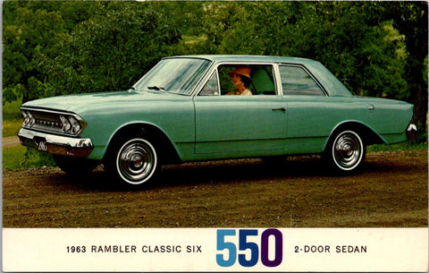 Car Postcard - RAMBLER CLASSIC 550 (1963) postcard - F23099