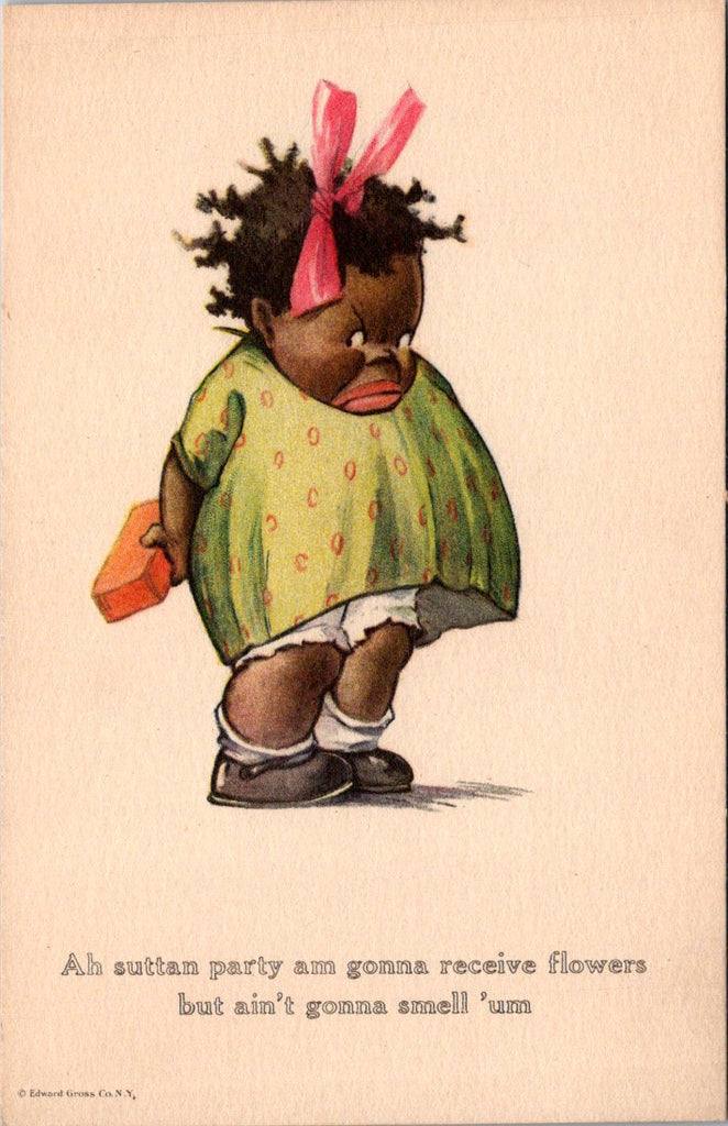 Black Americana - Vintage African American postcard (original SOLD) - F23106