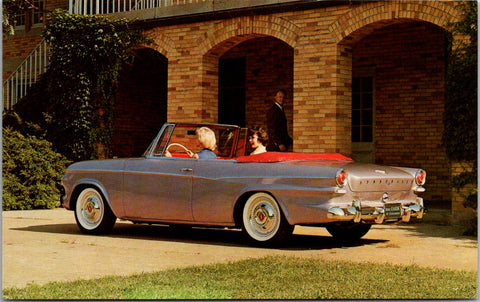 Car Postcard - LARK Convertible (1962) Studebaker postcard - F23182