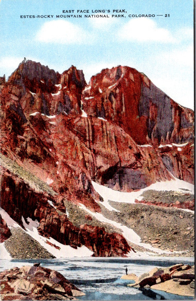 CO, ESTES PARK - Longs Peak, East Face postcard - G18050