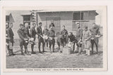 MI, BATTLE CREEK - Camp Custer - Rookies washing mess tins postcard - JJ0855