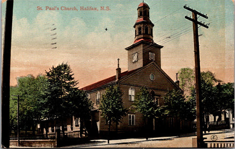 Canada - HALIFAX, NS - St Pauls Church - 1910 postcard - R00693