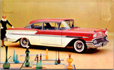 Car Postcard - BEL-AIR SEDAN (1958) Chevrolet automobile - SL2906