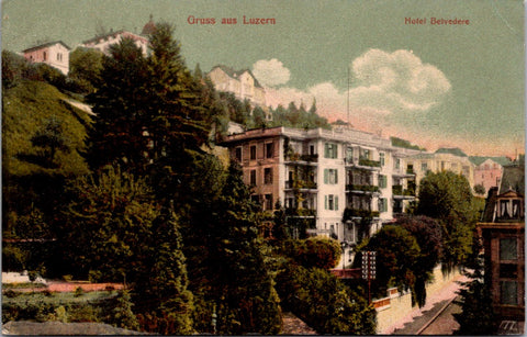 Foreign postcard - LUZERN, Switzerland (LUCERNE) - Gruss aus - w00290