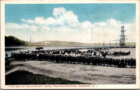 RI, NEWPORT - Field Day, at the station - Naval Training postcard - W00417