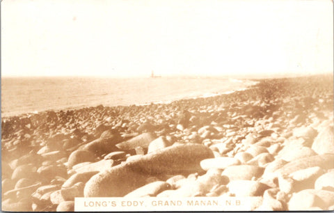 Canada - GRAND MANAN, NB - Long's Eddy - lighthouse? RPPC - w01860