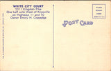 TN, KNOXVILLE - White City Court on Kingston Pike - vintage postcard - A19143