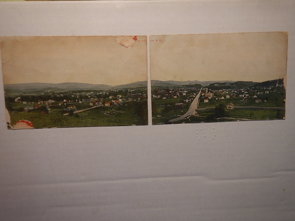 WV, ELKINS - Panorama of town - bifold postcards - Pub by J H Elder - W04160