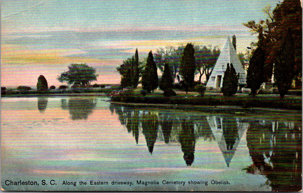 SC, Charleston - MAGNOLIA CEMETERY, Obelisk @1908 (original SOLD) 2k1203