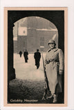 Military - Dutch army man posing in uniform, rifle  - RPPC - 2k1542