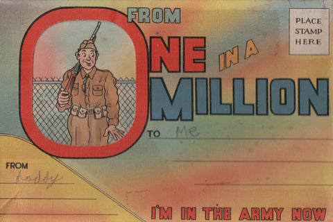 MILITARY - Souvenir Folder - From One in a MILLION - Army man - A04018