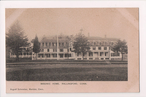 CT, WALLINGFORD - Masonic Home, Schmelzer postcard - A10010