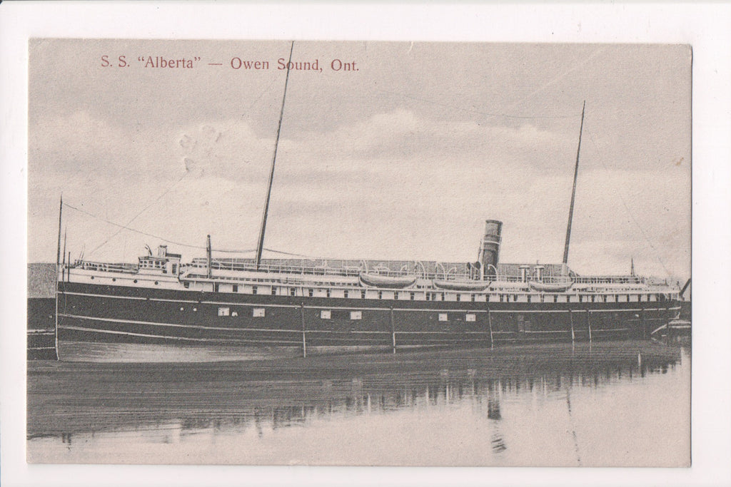 Ship Postcard - ALBERTA - SS Alberta -  Owen Sound, ONT (original SOLD) A12328