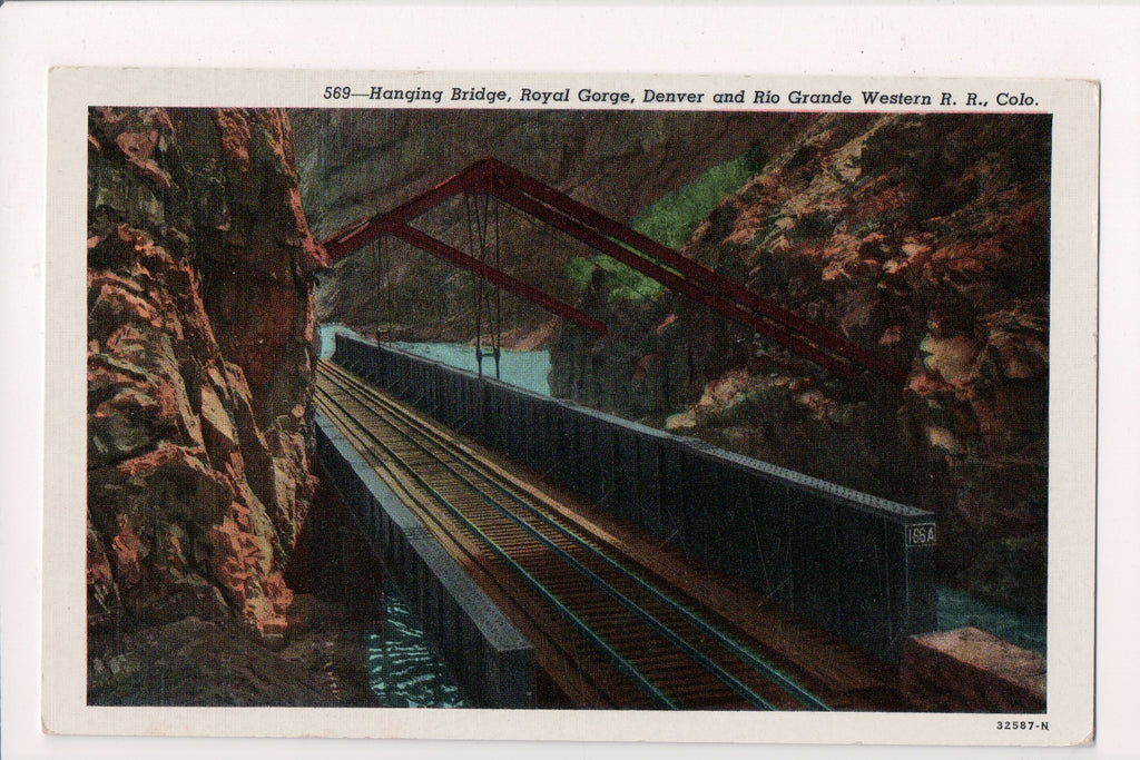 Train - Railroad - Hanging Bridge - Denver and Rio Grande Western RR - A17222