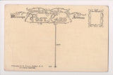 Train - Railroad - Train arrives at ___ Over the ___RR postcard - A17421