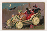 Halloween - Witch driving (original SOLD) A19085