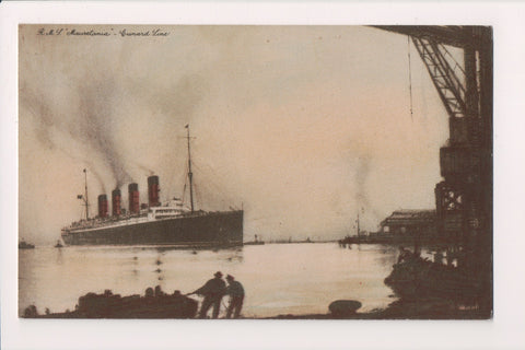 Ship Postcard - MAURETANIA - RMS Mauretania - Cunard Line (original SOLD) A19247