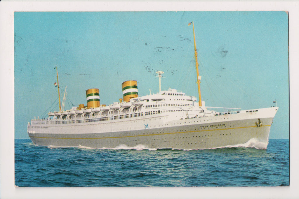 Ship Postcard - AMSTERDAM, NIEUW - SS Nieuw Amsterdam - A19292