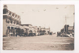 Canada - MANITOU, MB - Street scene with old cars - RPPC - G06001