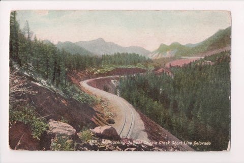 Train - Railroad - Approaching Duffield Cripple Creek Short Line CO - E09027