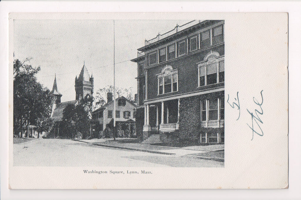 MA, Lynn - Washington Square - WEST LYNN STATION flag cancel - w01268