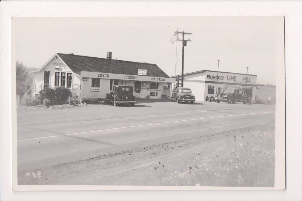 PA, WYUALSING?- Mountain View Inn, Sunoco, Lime Hill RPPC - R00333