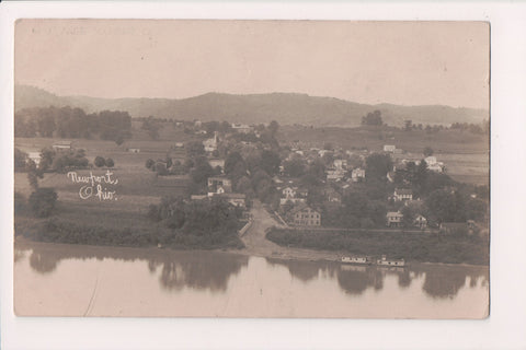 OH, NEWPORT - RPPC - Bird Eye of town - H T Wise RPPC - R00394