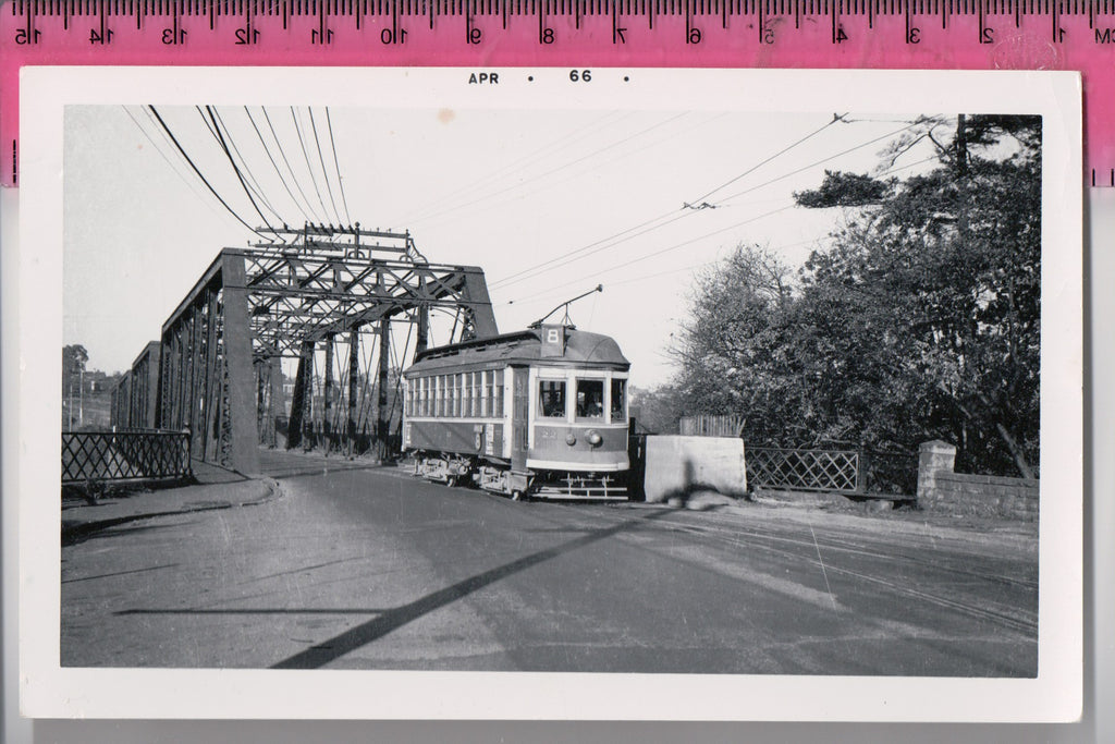 Train - Railroad Electric Car #22, Bridge - BC Electric RY Co - PHOTO - SL2731