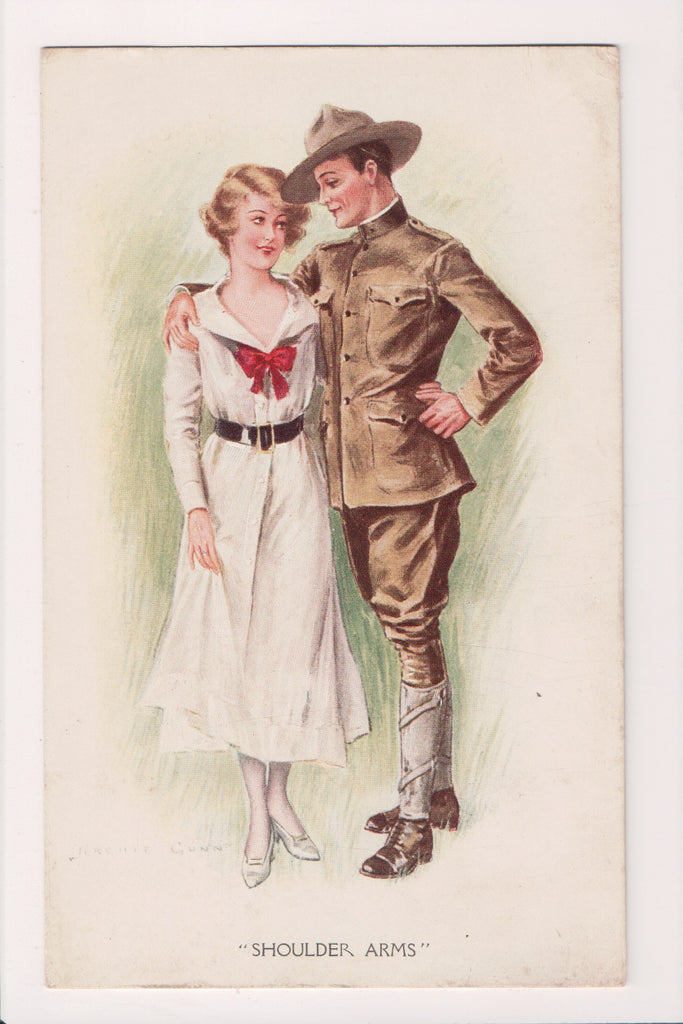 Military Postcard - Shoulder Arms - Archie Gunn - SL2895