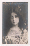 People - Female postcard - Pretty Woman - REUTLINGER RPPC - dark hair - SL2911