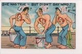 Military Comic Postcard - SHE WAS TRUE - SW0093