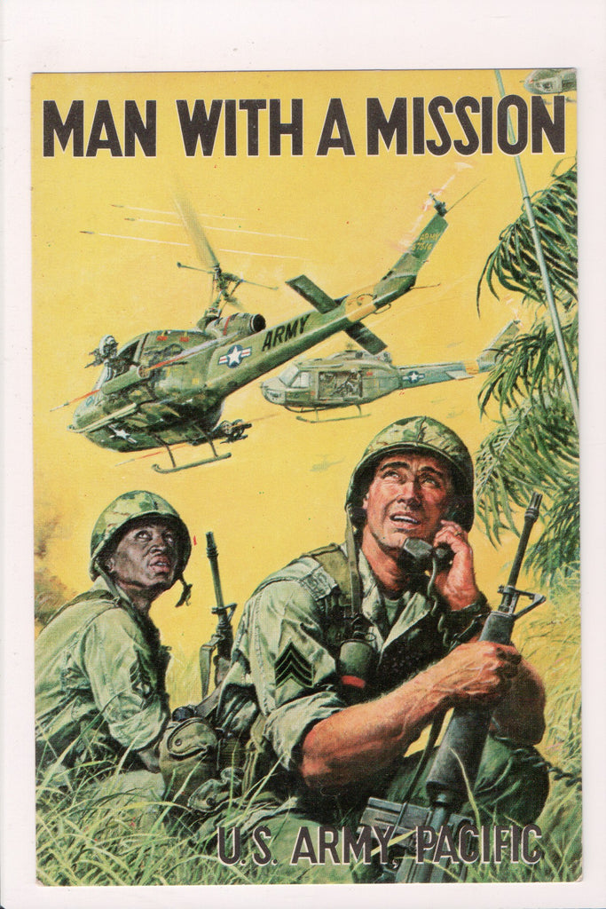 Military Postcard - MAN WITH A MISSION - helicopters, men - VT0296