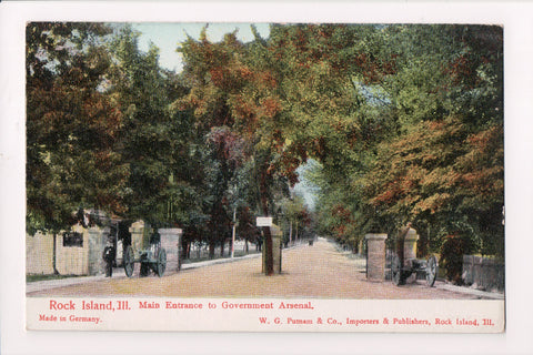 IL, Rock Island - GOVERNMENT ARSENAL main entrance - w00677