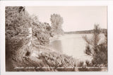 WI, HANCOCK - Fish Lake, Shore Scene at Huckins Home, RPPC - A07359